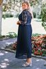 Picture of CURVY GIRL NAVY LACE DRESS